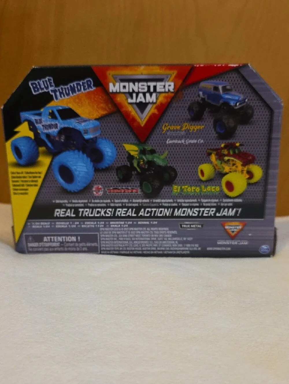 Monster Jam-Blue Thunder- Monster Truck Toy - Blue (4 Years And Up)